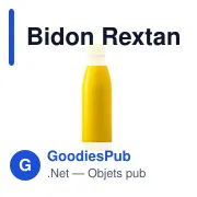 Bidon personnalisable en acier inoxydable avec logo - Rextan - Miniature 1