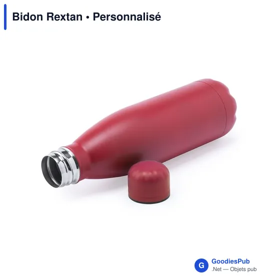 Bidon personnalisable en acier inoxydable avec logo - Rextan - Image 11