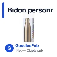 Bidon personnalisable en acier inoxydable avec logo - Rextan - Miniature 12