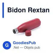 Bidon personnalisable en acier inoxydable avec logo - Rextan - Miniature 7