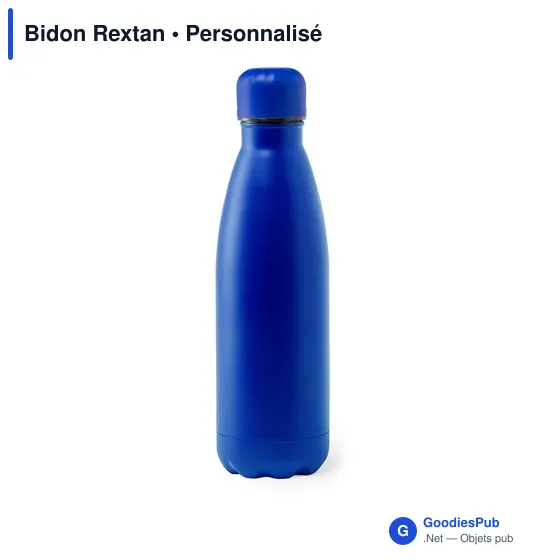 Bidon personnalisable en acier inoxydable avec logo - Rextan - Image 9