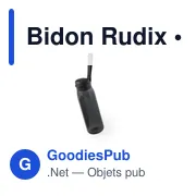 Gourde personnalisable avec logo pour entreprises - Modèle Rudix - Miniature 1