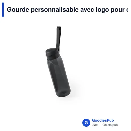 Gourde personnalisable avec logo pour entreprises - Modèle Rudix