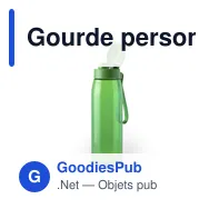 Gourde personnalisable avec logo pour entreprises - Modèle Rudix - Miniature 11