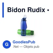 Gourde personnalisable avec logo pour entreprises - Modèle Rudix - Miniature 3
