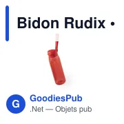 Gourde personnalisable avec logo pour entreprises - Modèle Rudix - Miniature 4