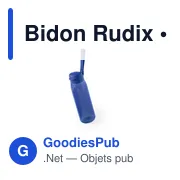 Gourde personnalisable avec logo pour entreprises - Modèle Rudix - Miniature 7