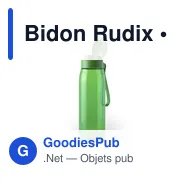 Gourde personnalisable avec logo pour entreprises - Modèle Rudix - Miniature 8
