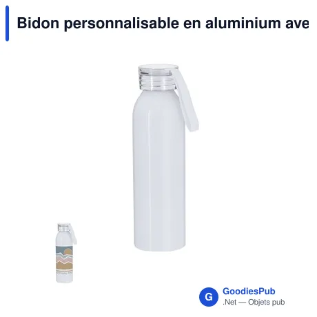 Bidon personnalisable en aluminium avec logo - Alorin
