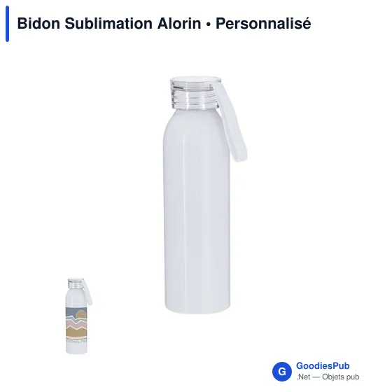 Bidon personnalisable en aluminium avec logo - Alorin - Image 1