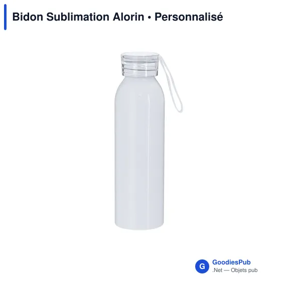 Bidon personnalisable en aluminium avec logo - Alorin - Image 2