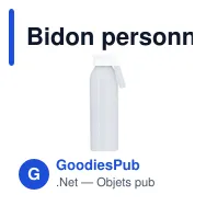 Bidon personnalisable en aluminium avec logo - Alorin - Miniature 3