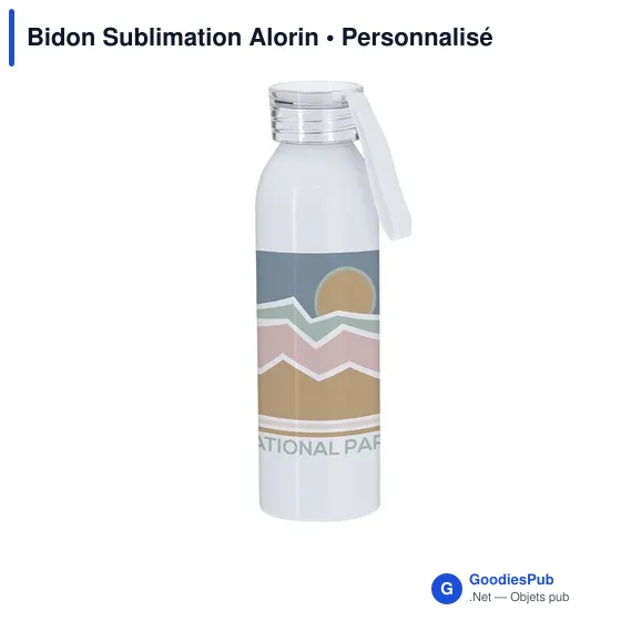 Bidon personnalisable en aluminium avec logo - Alorin - Image 4