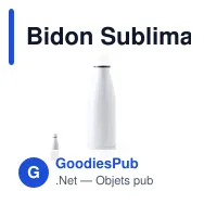 Bidon Sublimation Bayron - Miniature 1