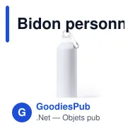 Bidon personnalisable en aluminium Bredix avec logo - Miniature 2