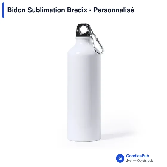 Bidon personnalisable en aluminium Bredix avec logo - Image 2