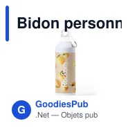 Bidon personnalisable en aluminium Bredix avec logo - Miniature 3