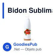 Bidon Sublimation Pooch - Miniature 4