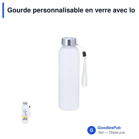 Gourde personnalisable en verre avec logo - Bidon Sublimation Stevens