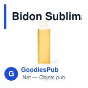 Bidon Sublimation Vantex - Miniature 1