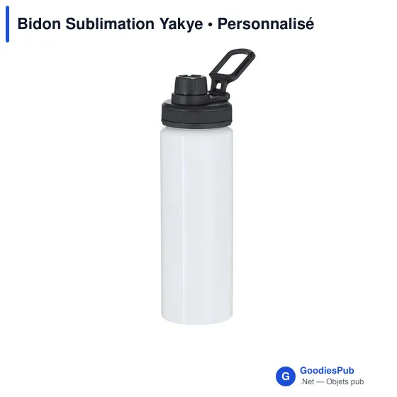 Bidon personnalisable en aluminium pour logo - Yakye - Image 2