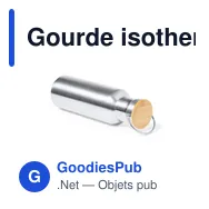 Gourde isotherme personnalisable avec logo pour entreprise - Miniature 3