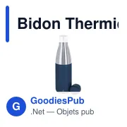 Bidon thermique personnalisable en acier inoxydable recyclé - Fanoxavec logo - Miniature 6