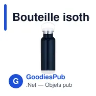 Bouteille isotherme personnalisable Muns avec logo - Miniature 11
