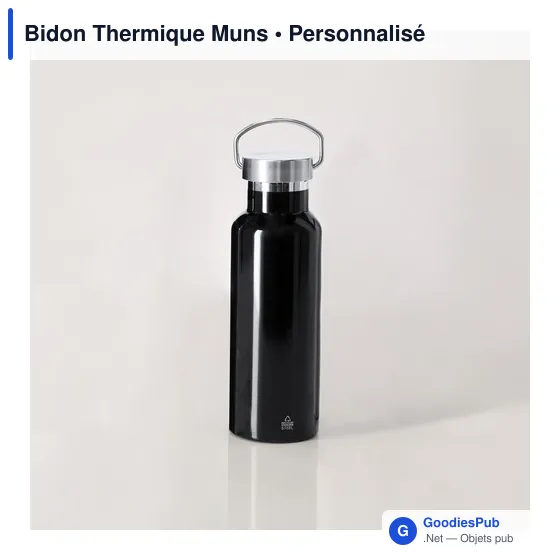 Bouteille isotherme personnalisable Muns avec logo - Image 12