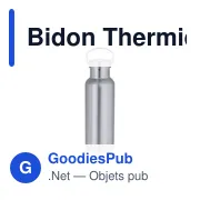 Bouteille isotherme personnalisable Muns avec logo - Miniature 4
