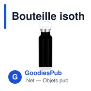 Bouteille isotherme personnalisable Muns avec logo - Miniature 10