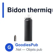Bidon thermique personnalisable en acier inoxydable - Staveravec logo - Miniature 2