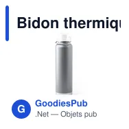 Bidon thermique personnalisable en acier inoxydable - Staveravec logo - Miniature 8