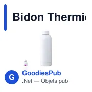Bidon Thermique Sublimation Hodis - Miniature 1