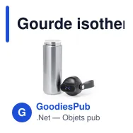 Gourde isotherme personnalisable avec logo pour entreprises - Miniature 3
