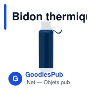 Bidon thermique personnalisable Yomar avec logo en acier inoxydable recyclé - Miniature 1