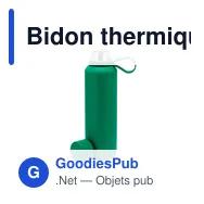 Bidon thermique personnalisable Yomar avec logo en acier inoxydable recyclé - Miniature 4
