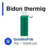 Bidon thermique personnalisable Yomar avec logo en acier inoxydable recyclé - Miniature 5
