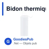 Bidon thermique personnalisable Yomar avec logo en acier inoxydable recyclé - Miniature 9