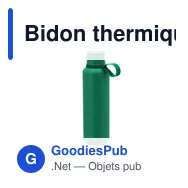 Bidon thermique personnalisable Yomar avec logo en acier inoxydable recyclé - Miniature 10