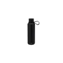Variante noir - Bidon thermique personnalisable Yomar avec logo en acier inoxydable recyclé