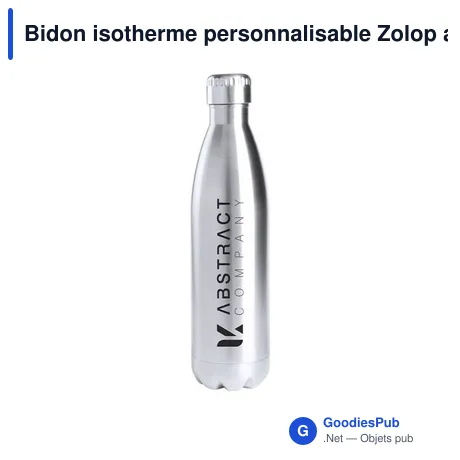 Bidon isotherme personnalisable Zolop avec logo
