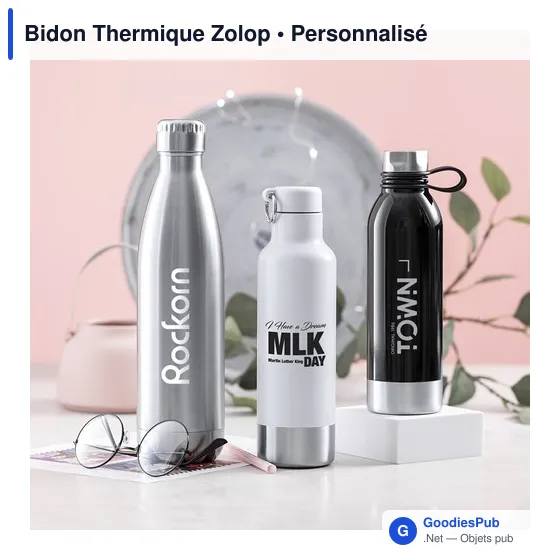 Bidon isotherme personnalisable Zolop avec logo - Image 2