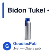 Bidon Tukel - Miniature 2