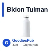 Bidon personnalisable Tulman avec logo - 800 ml en acier inoxydable - Miniature 1