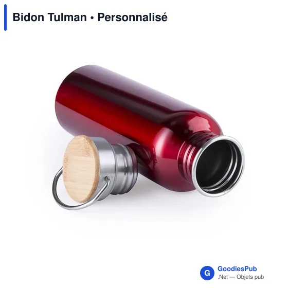 Bidon personnalisable Tulman avec logo - 800 ml en acier inoxydable - Image 12