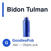 Bidon personnalisable Tulman avec logo - 800 ml en acier inoxydable - Miniature 5