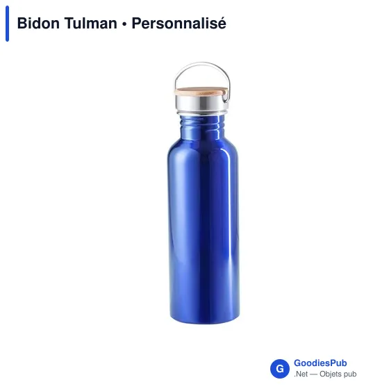 Bidon personnalisable Tulman avec logo - 800 ml en acier inoxydable - Image 5