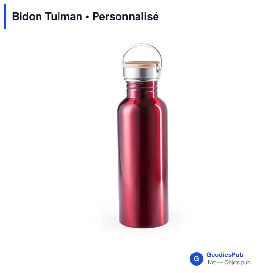 Bidon personnalisable Tulman avec logo - 800 ml en acier inoxydable - Image 9