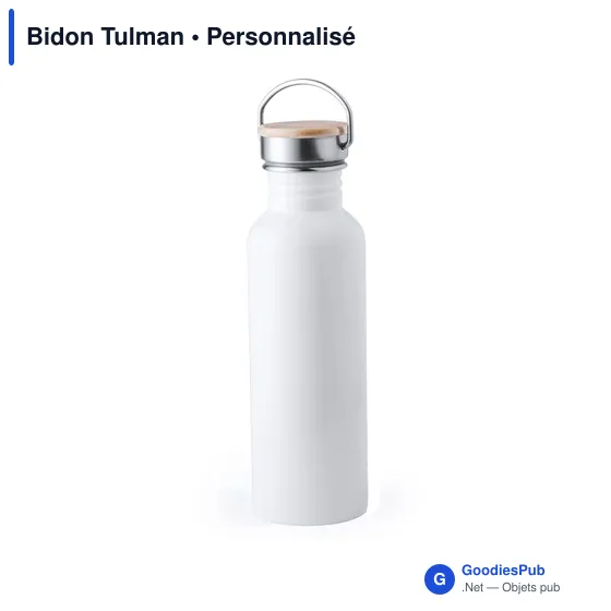 Bidon personnalisable Tulman avec logo - 800 ml en acier inoxydable - Image 10